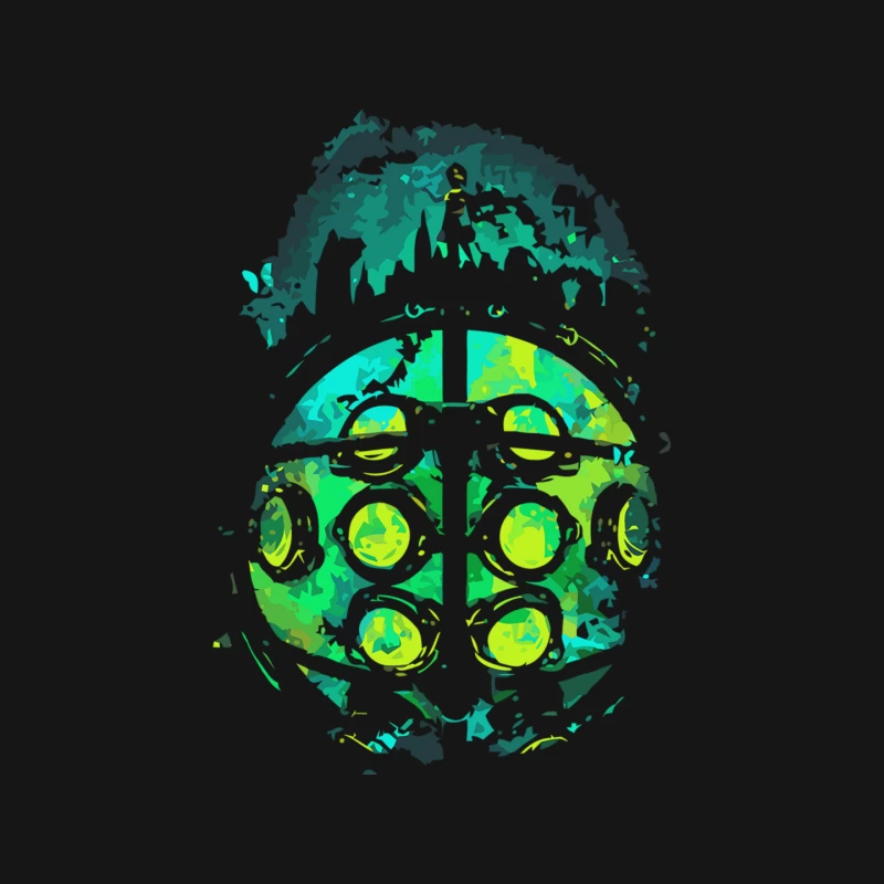 Abstract Bioshock Underwater Mask Art Mouse Pad