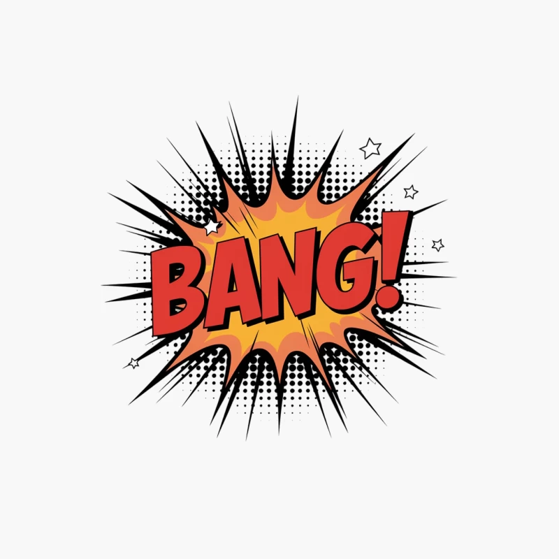 Explosive Comic Pop Art Text: BANG! Cotton Tote Bag
