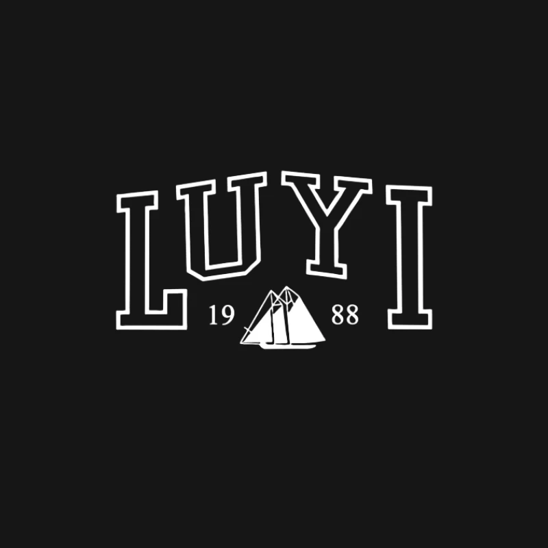 Logo LUYI avec bateau à voile et année 1988 Femme T-Shirt