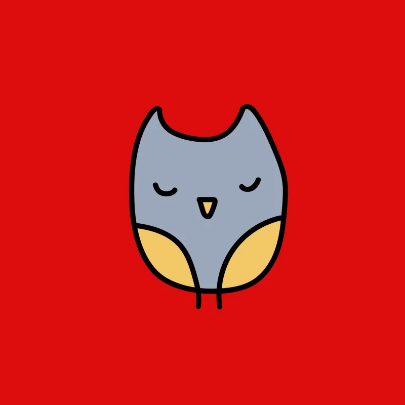 Illustration de hibou coloré Homme Débardeur