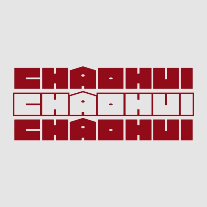 Modernes Chaohui Logo Design Herren Pullover Hoodie