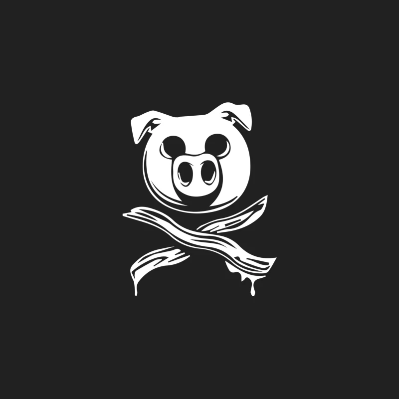 Pig Bacon Cross Bones Pirate Bucket Hat