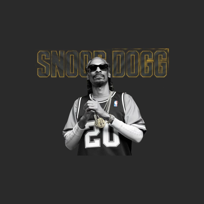 Hip-Hop Icon in NBA Jersey with Bling Baseball Cap
