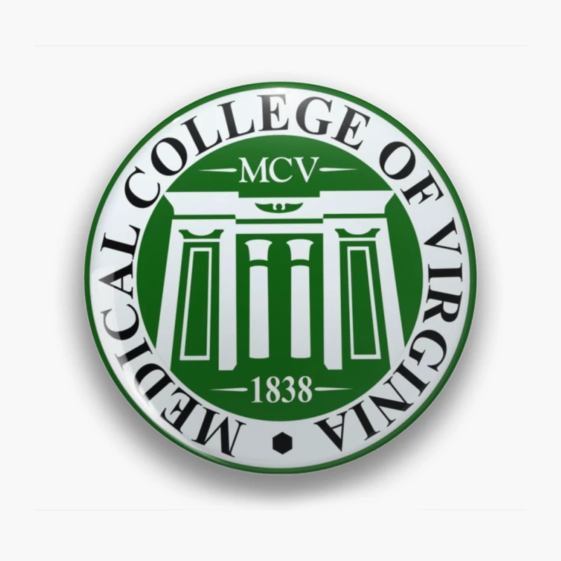 Medical College of Virginia (MCV) Historical Academic Seal from 1838 Pin