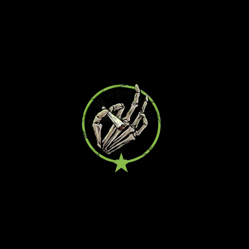 Skull finger with smoke Coffee Mug