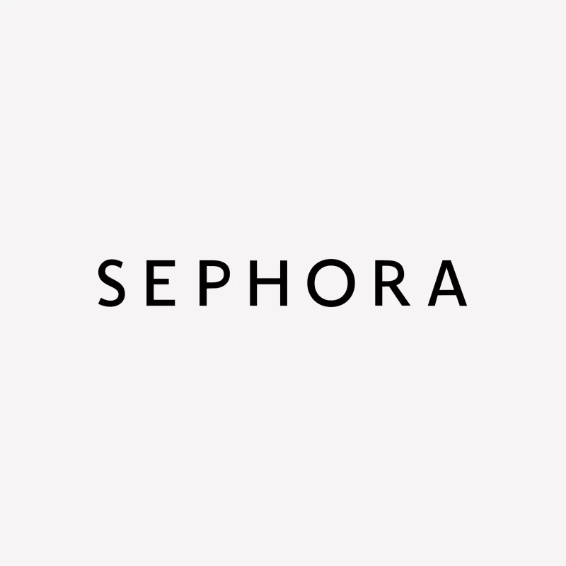 Sephora Black and White Corporate Logo Male T-Shirt