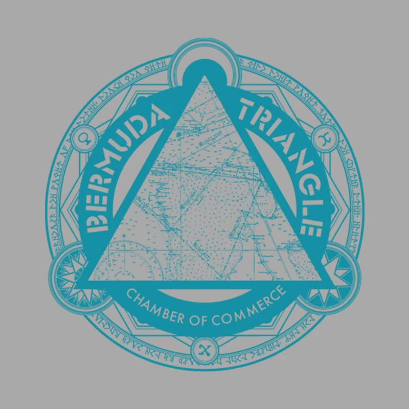Bermuda Triangle Chamber of Commerce Male Pullover Hoodie