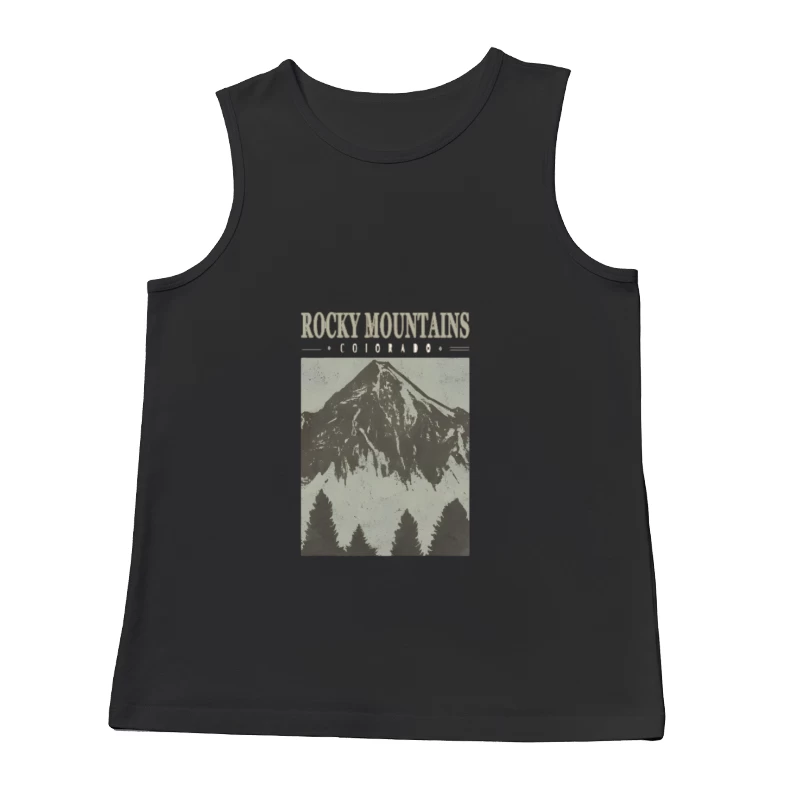 Illustration des montagnes Rocheuses au Colorado Homme Débardeur