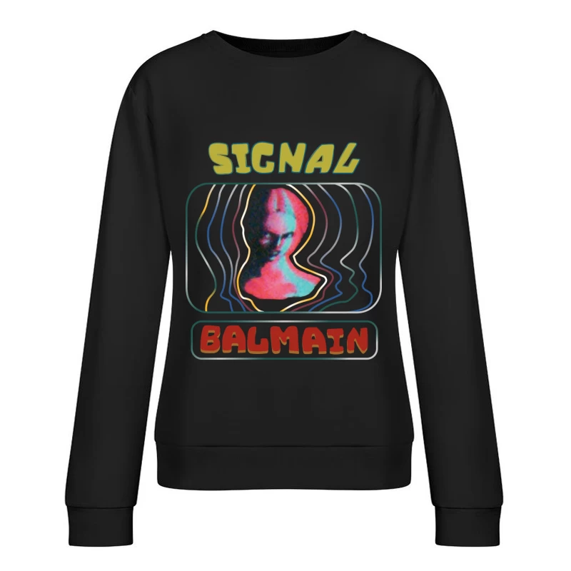 Retro Signal Kunstwerk Damen Pullover Sweatshirt