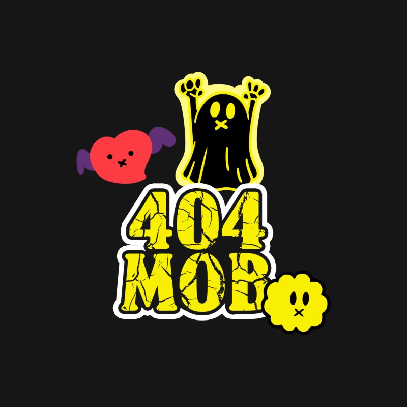 404 MOB Geisterherz Emblem Herren Langarm T-Shirt