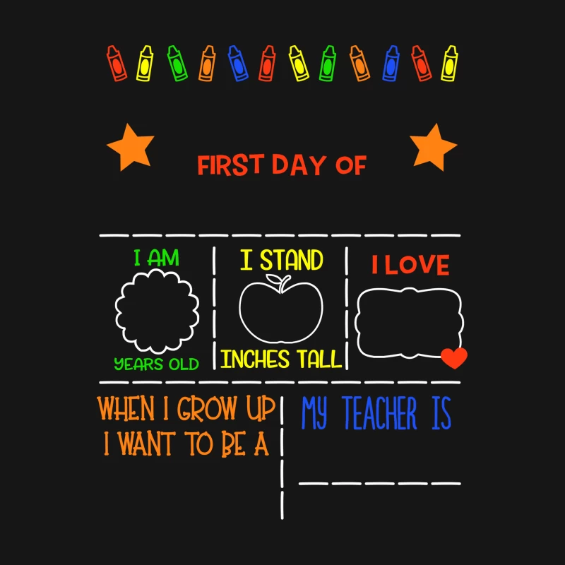 Affiche pour le premier jour d'école Femme T-Shirt