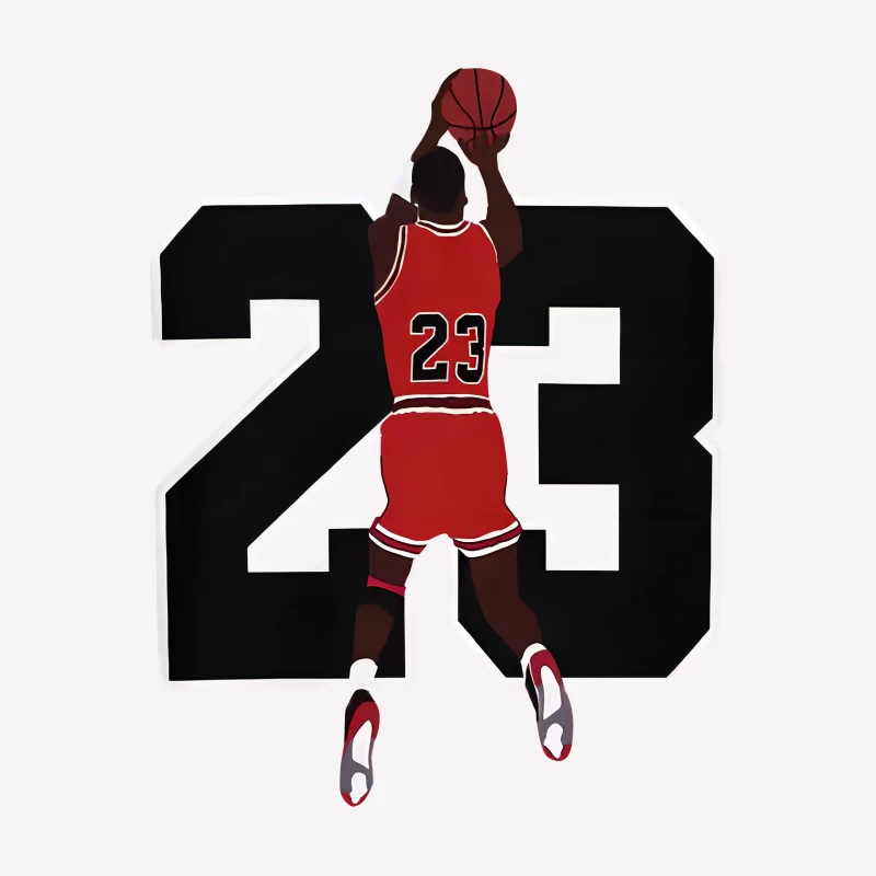 Basketballspieler mit Nummer 23 Herren T-Shirt