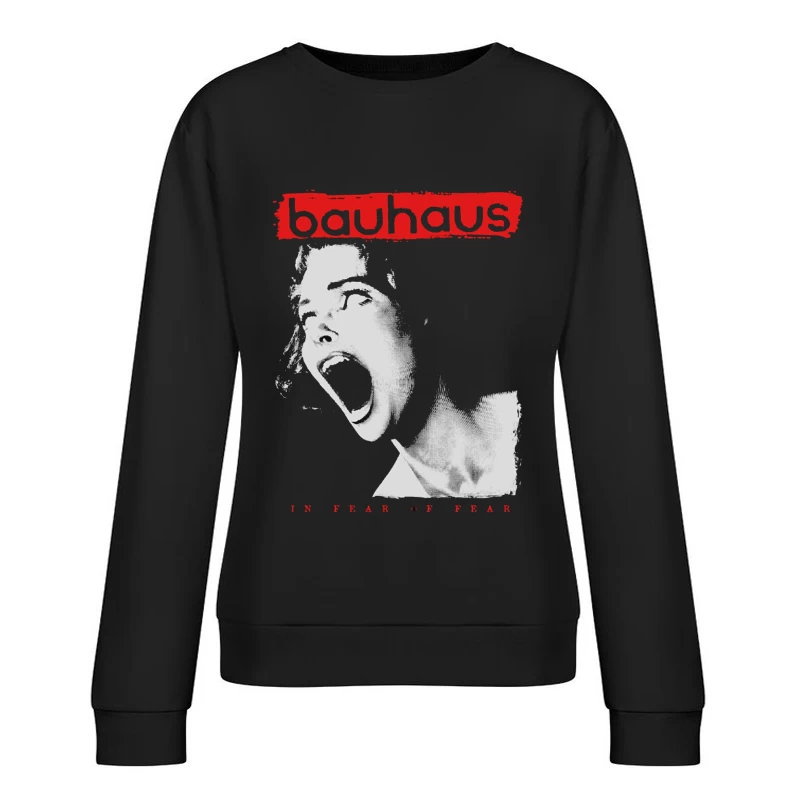 Bauhaus - In Fear of Fear Gothic Album Art Female Pullover Sweatshirt