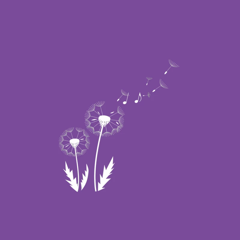 Dandelion Seeds Blowing in the Wind: Nature's Delicate Sketch Male T-Shirt