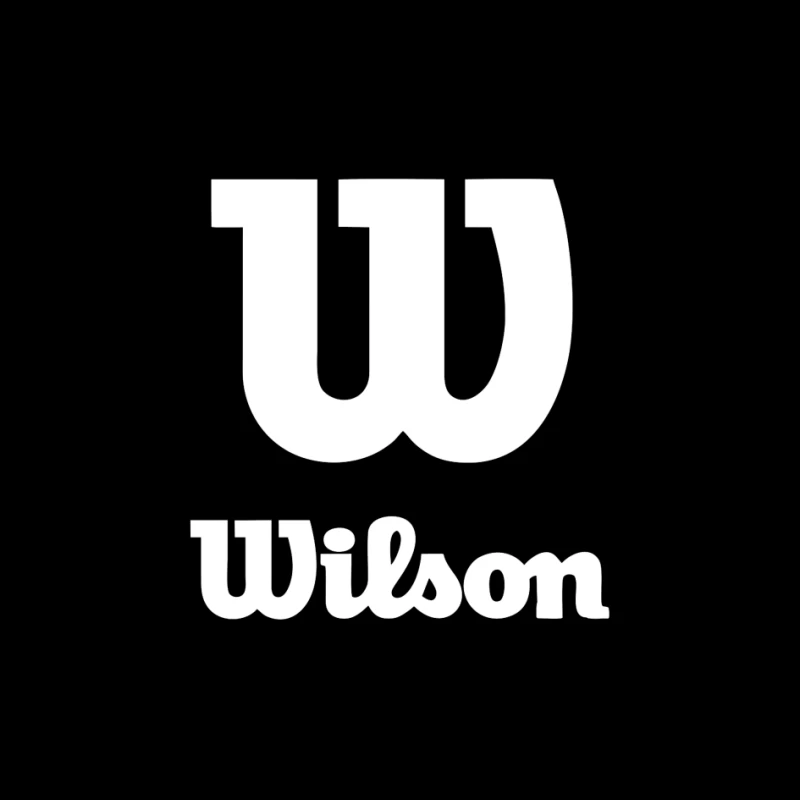 Wilson Sports Brand White Logo Design Pin