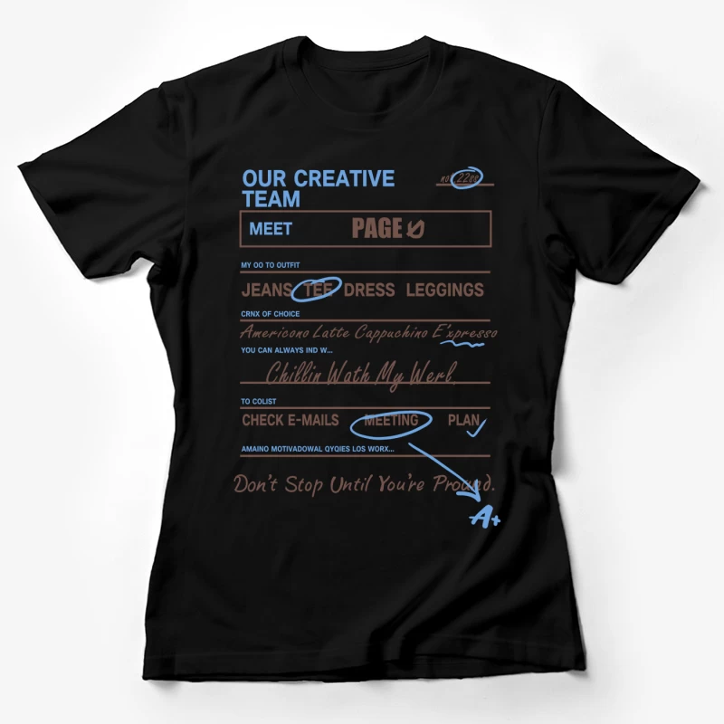 Kreativteam Vorstellung Damen T-Shirt