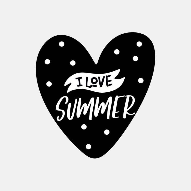 Cœur à pois: J'aime l'été Homme Débardeur