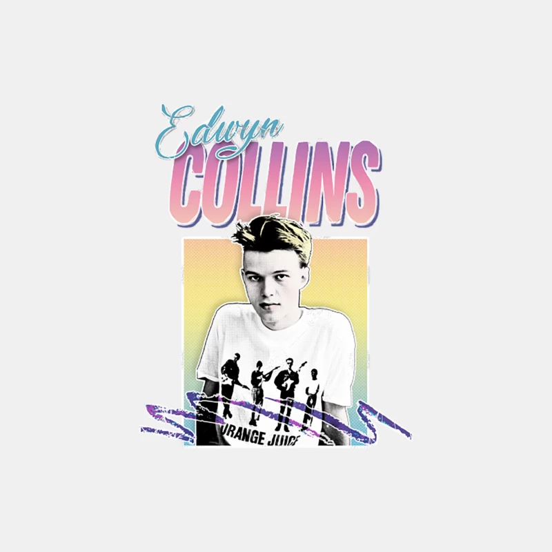 Edwyn Collins  Orange Juice 80s Styled Tribute Design Male Tank Top