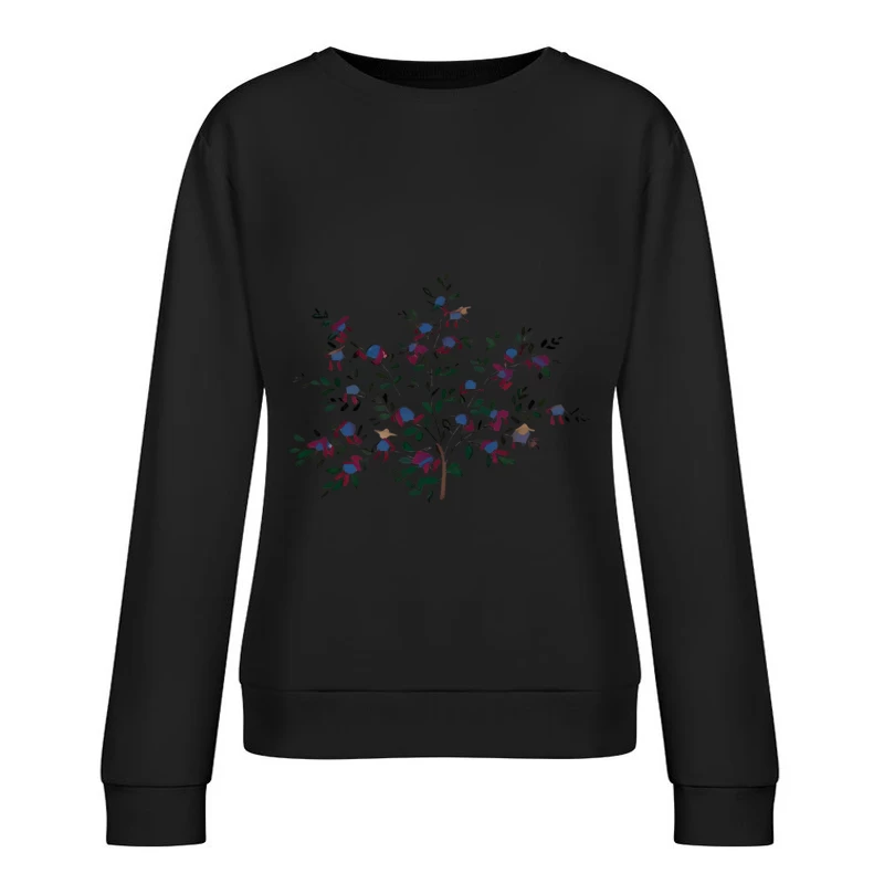 Buntes Spielzeug auf Zweigen Damen Pullover Sweatshirt