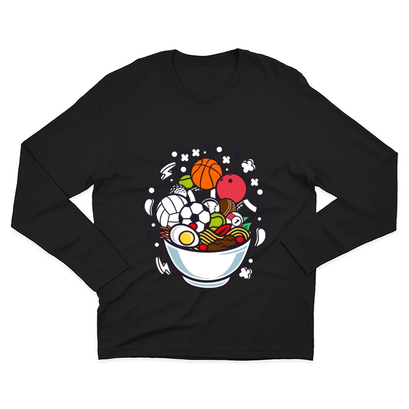 Boule de mélange sportive et culinaire Homme Manches Longues T-Shirt