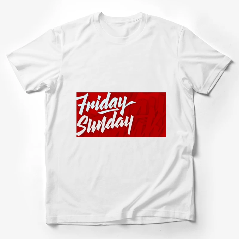 Design graphique de vendredi à dimanche Homme T-Shirt