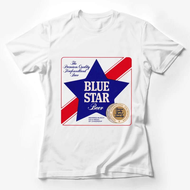 Blue Star Beer 22 Female T-Shirt
