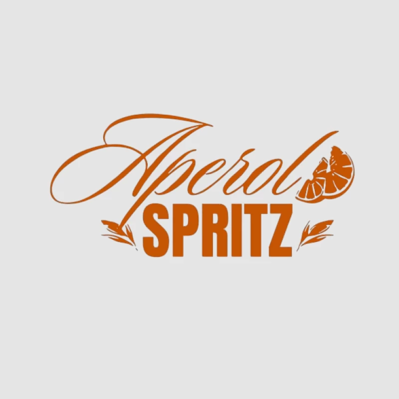 Logo Aperol Spritz avec motif d'orange Homme Sweat à capuche