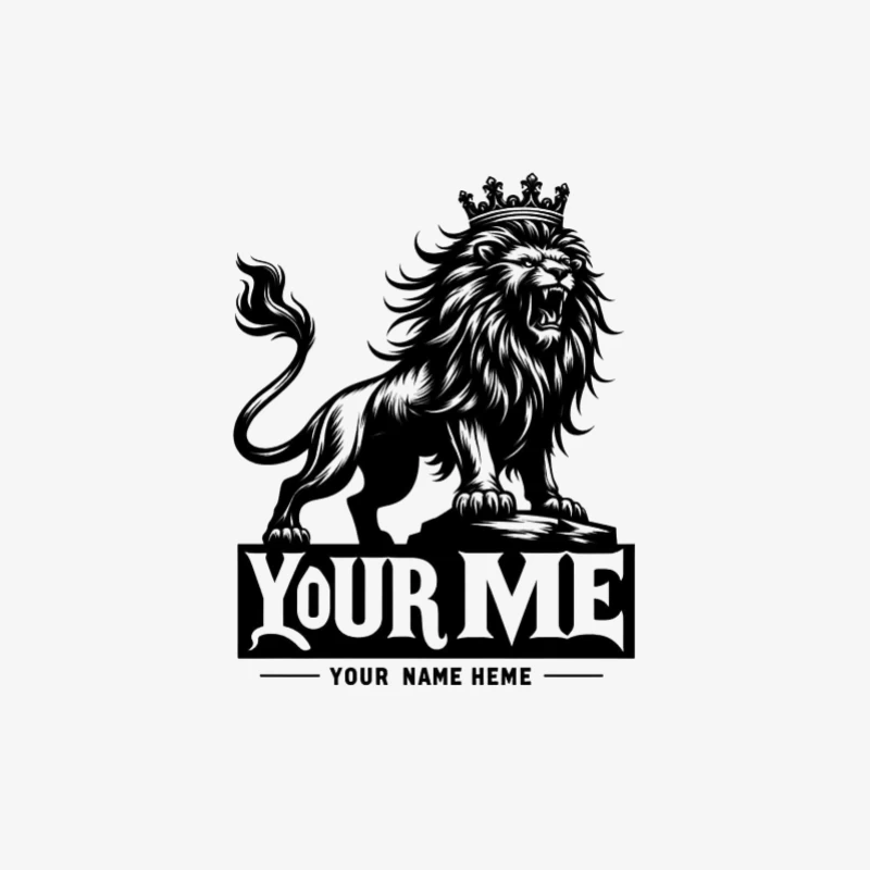 Majestätischer Löwe mit Krone Damen Langarm T-Shirt