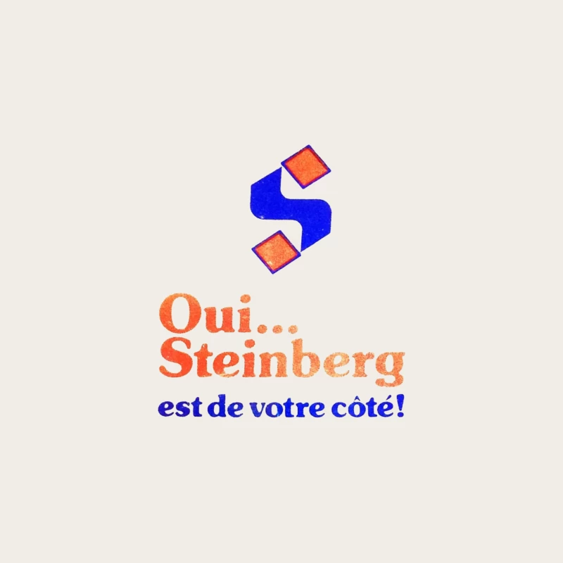 Vintage French Political Campaign Logo for Steinberg Bucket Hat