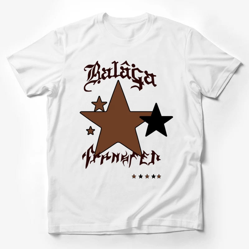 Stern-Design mit Schriftzug Herren T-Shirt