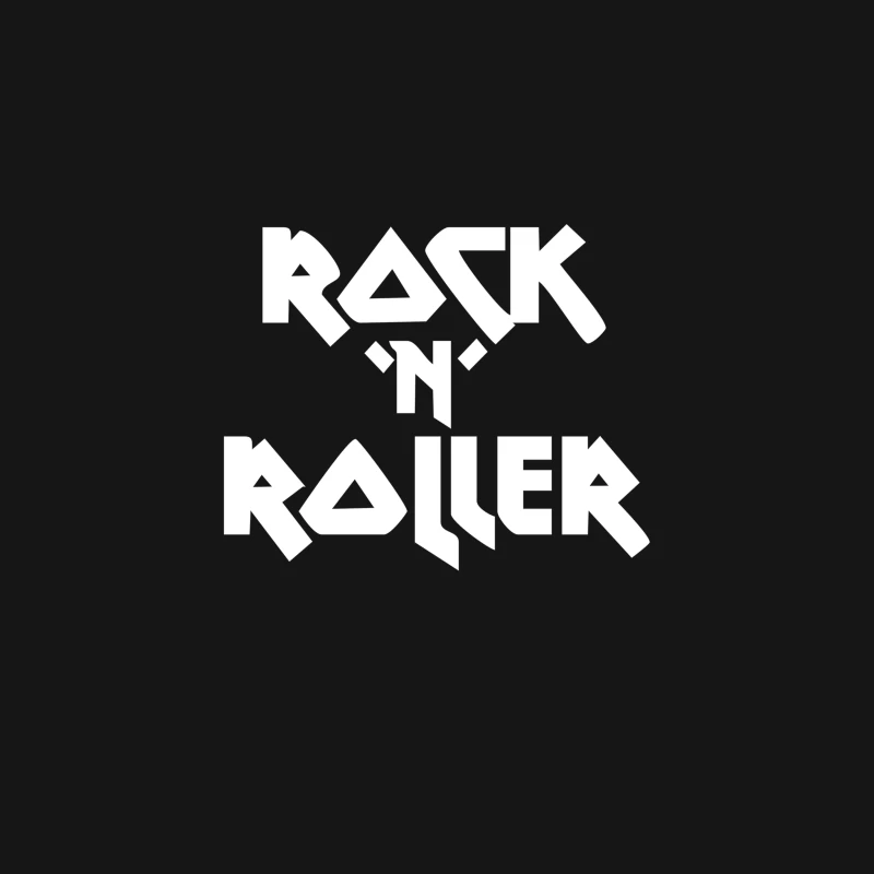 Rock_N_Roller White Desk Mat