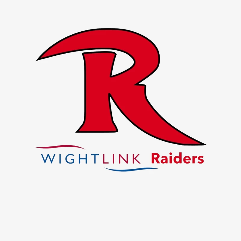 Wightlink Raiders Sports Team Logo with Red R Male Pullover Sweatshirt