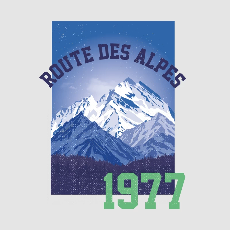 Alpenroute 1977 Berglandschaft Damen Pullover Hoodie