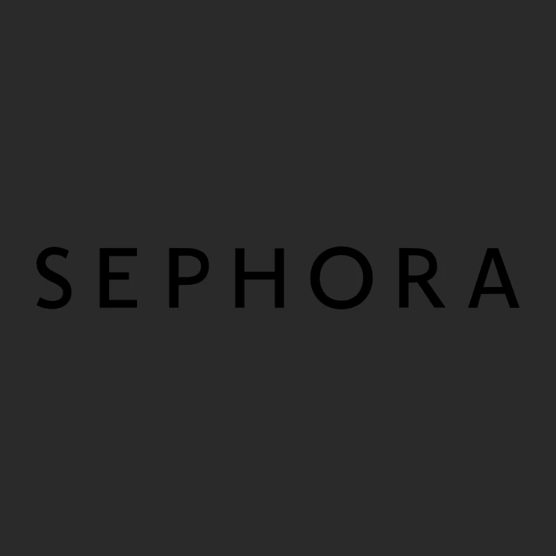 Sephora Black and White Corporate Logo Baseball Cap