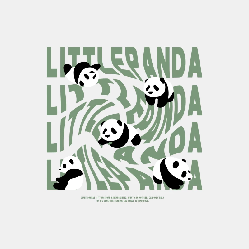 Niedliche Pandas auf verzerrtem Text Herren Tanktops