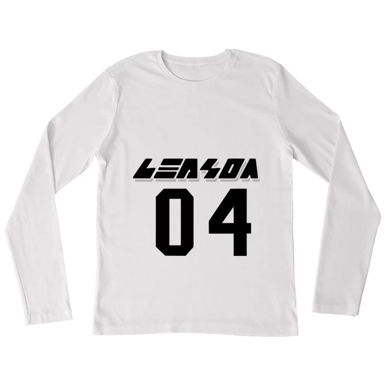 Retro-Stil Nummer 04 Damen Langarm T-Shirt