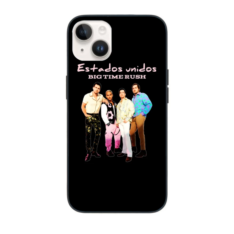 90s Boy Band Big Time Rush in Colorful Fashion Photoshoot iPhone Case