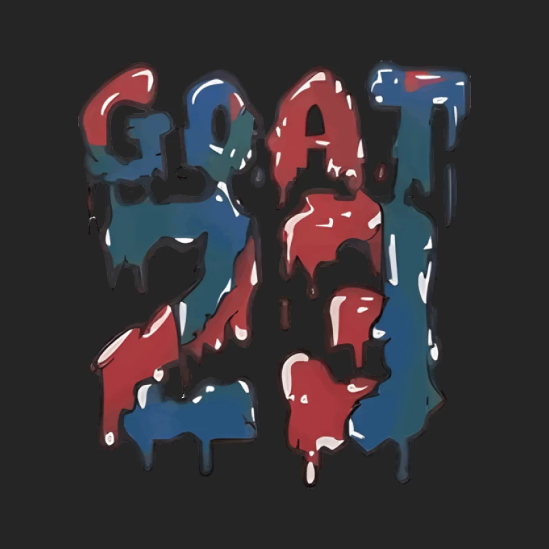Bunte G.O.A.T. 23 Grafik Herren Pullover Sweatshirt