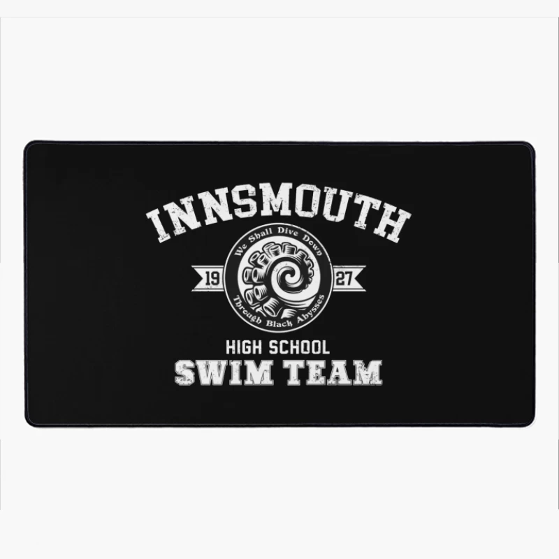 Vintage 1927 High School Swimming and Dive Team Logo Desk Mat