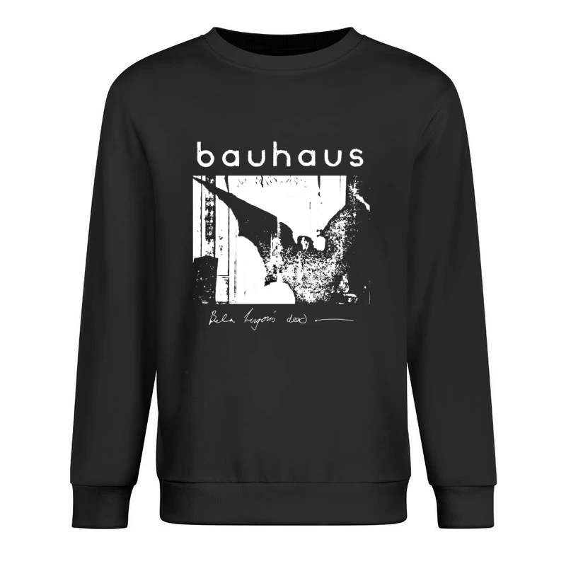 Vintage Bauhaus Typography and Abstract Design Study Male Pullover Sweatshirt