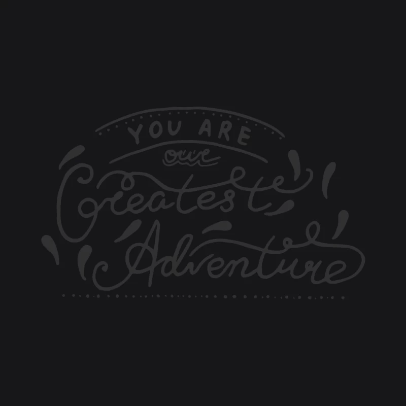 Phrase inspirante calligraphiée Homme Sweat à capuche