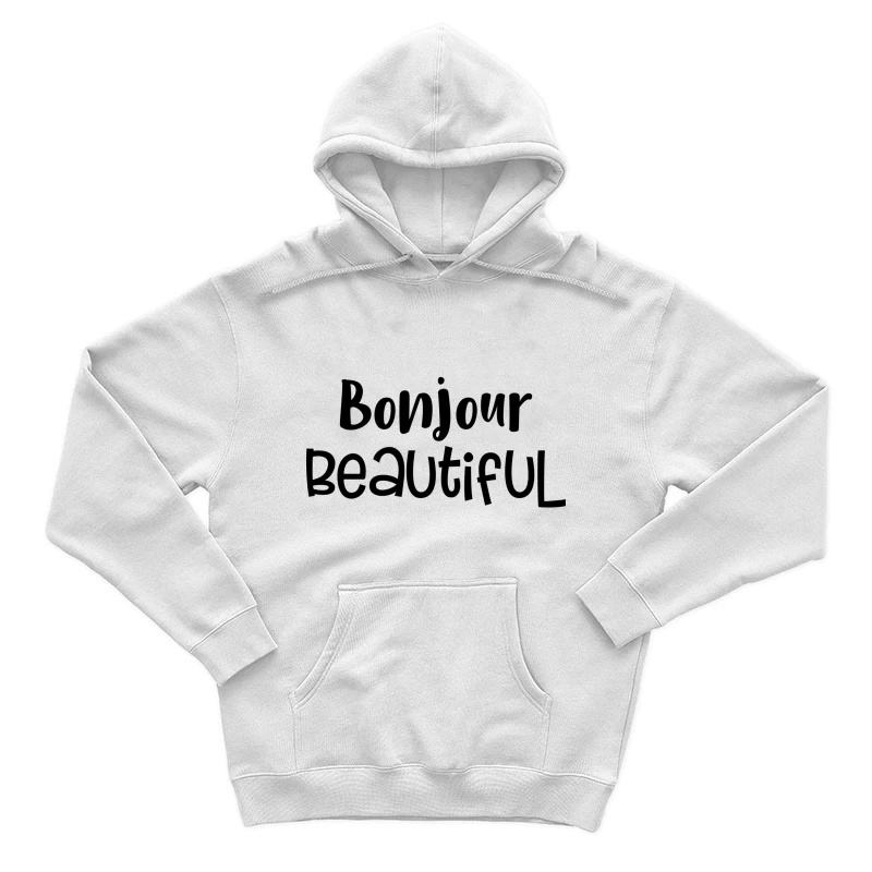 Bonjour Belle Typographie Homme Sweat à capuche