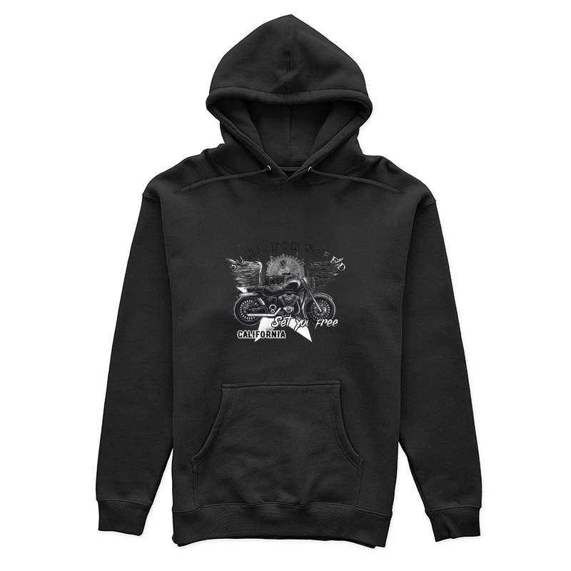Schnelle Fahrt Motorraddesign in Kalifornien Damen Pullover Hoodie