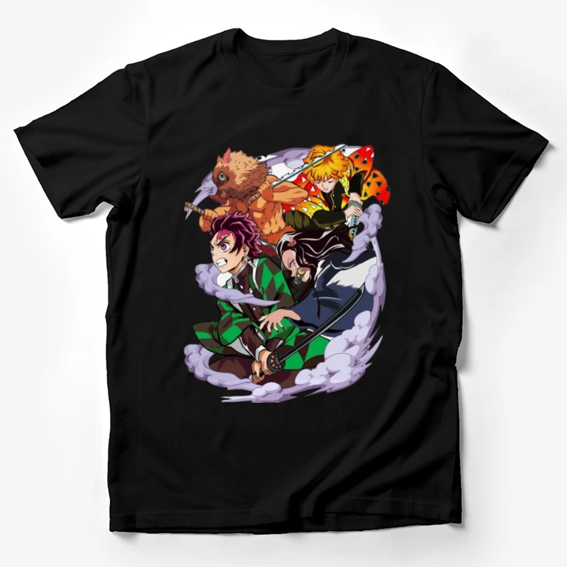 Kämpfende Charaktere mit Schwertern Herren T-Shirt