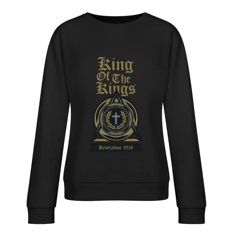 Symbole de la Foi avec Croix Femme Sweat-shirt à enfiler