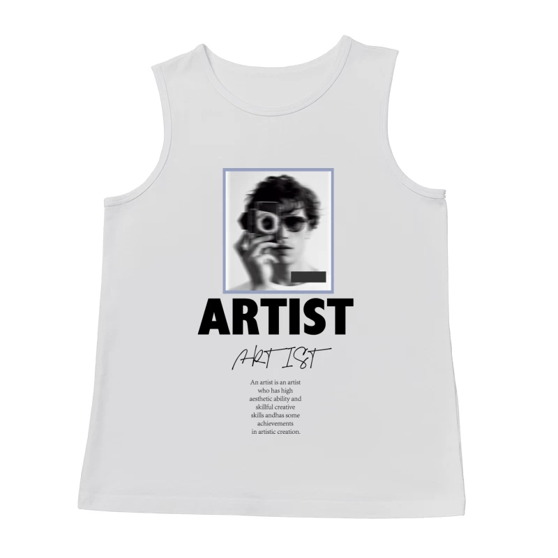Person mit Kamera und Sonnenbrille Herren Tanktops