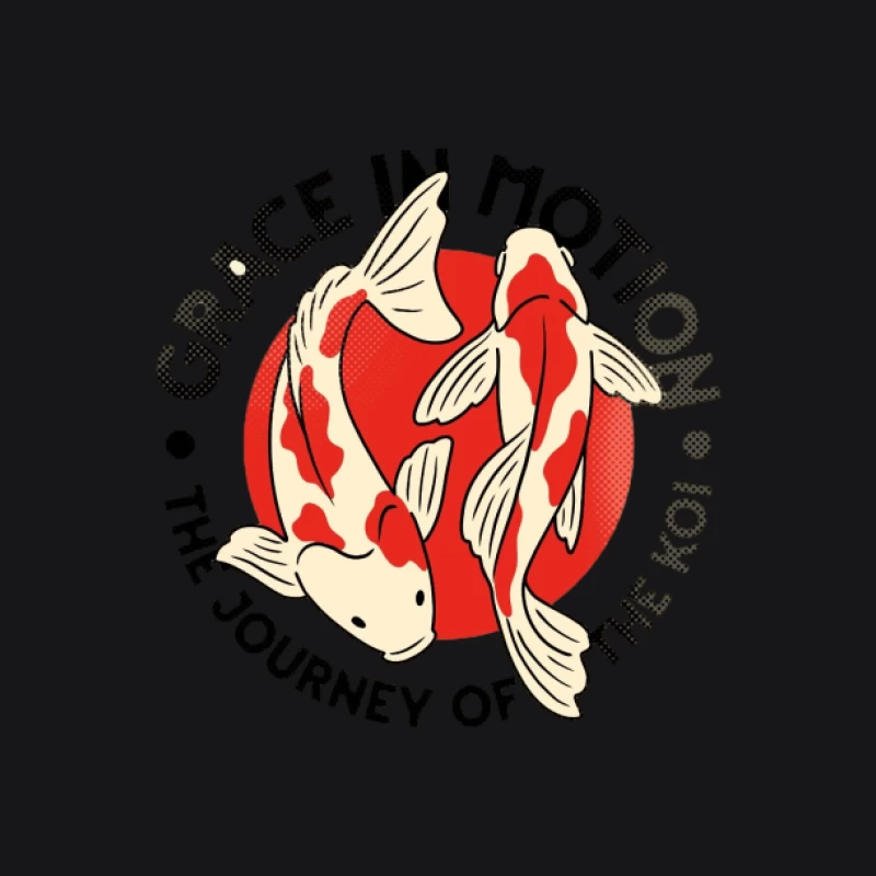 Voyage des Koi: Grâce en Mouvement Homme Sweat à capuche