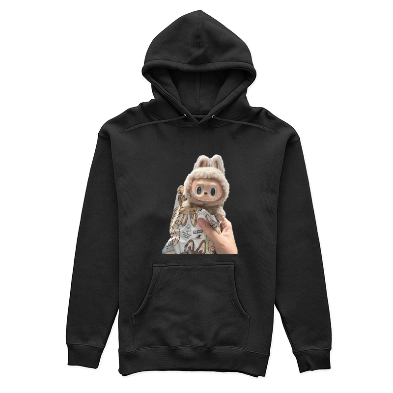 Niedliche Figur in Hasenkostüm Damen Pullover Hoodie