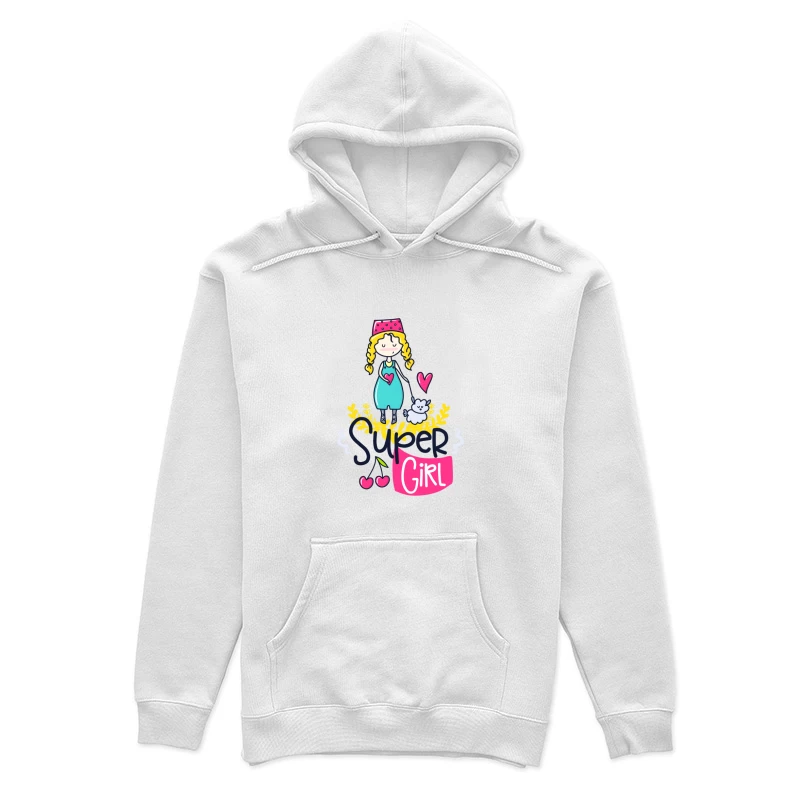 Fille Super avec Chaton et Coeur Femme Sweat à capuche
