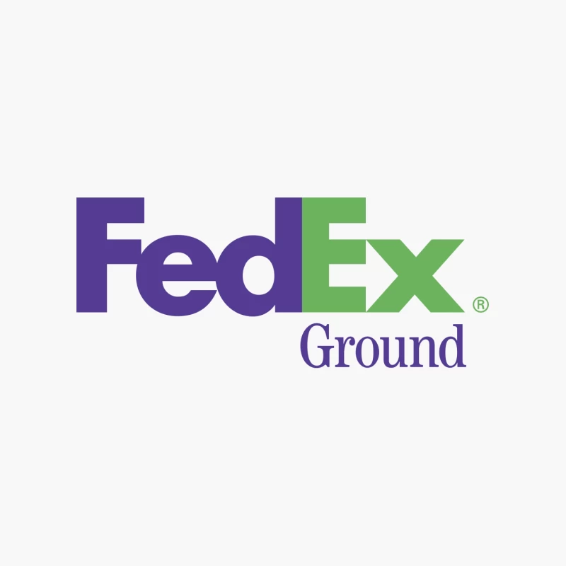 FedEx Ground Corporate Logo - Purple and Green Shipping Company Design Cotton Tote Bag